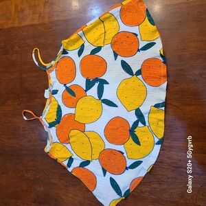 Zara Kids Tank Top with Orange and Lemon Print